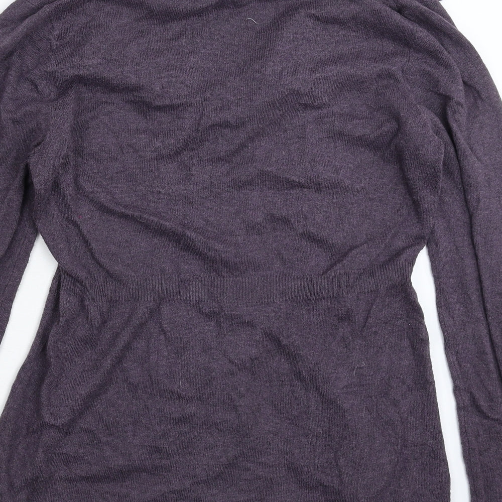 Marks and Spencer Womens Purple  Knit Cardigan Jumper Size 10