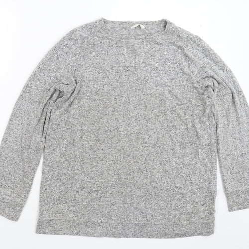 Marks and Spencer Womens Grey  Knit Pullover Jumper Size 16