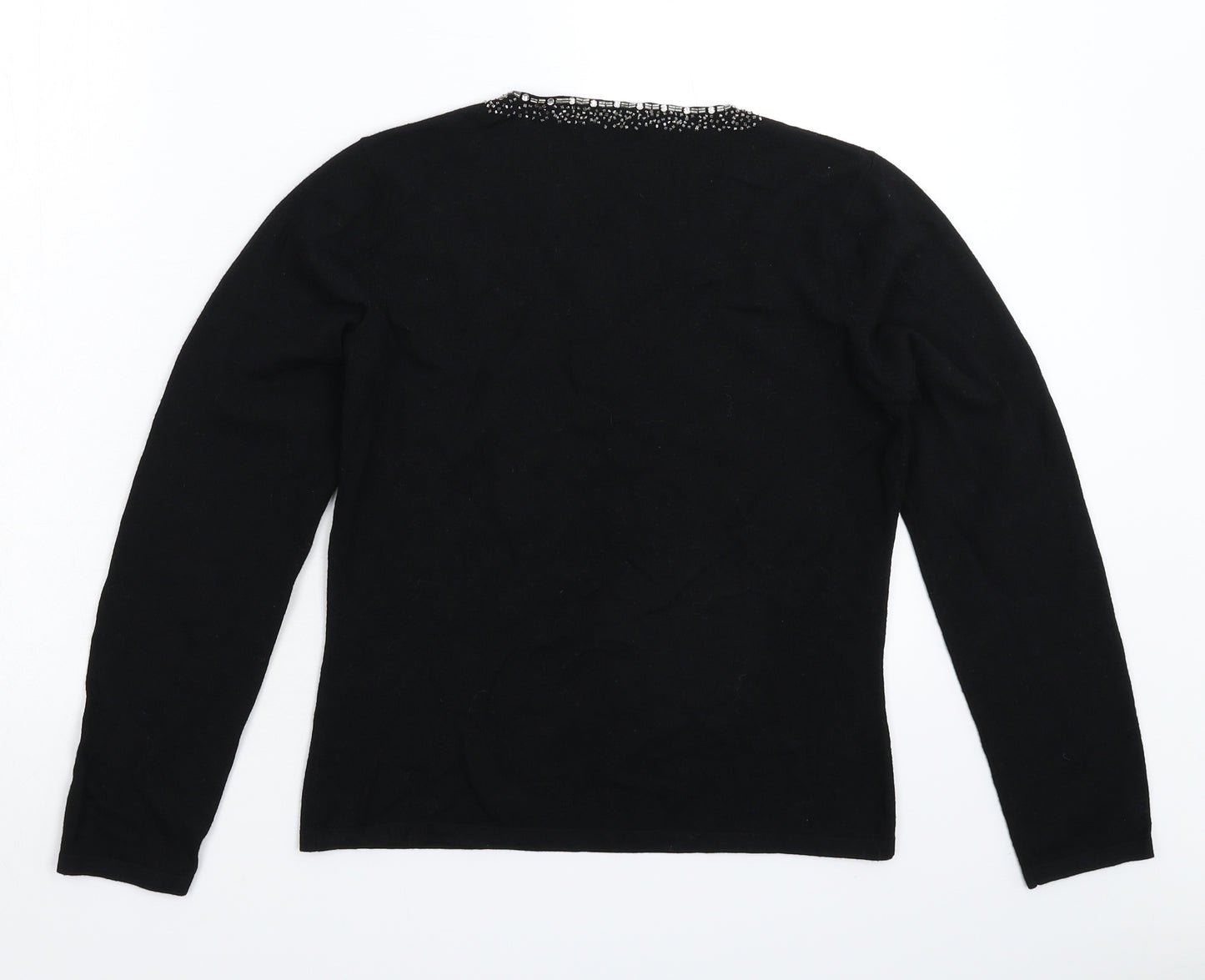 Marks and Spencer Womens Black  Knit Pullover Jumper Size 12
