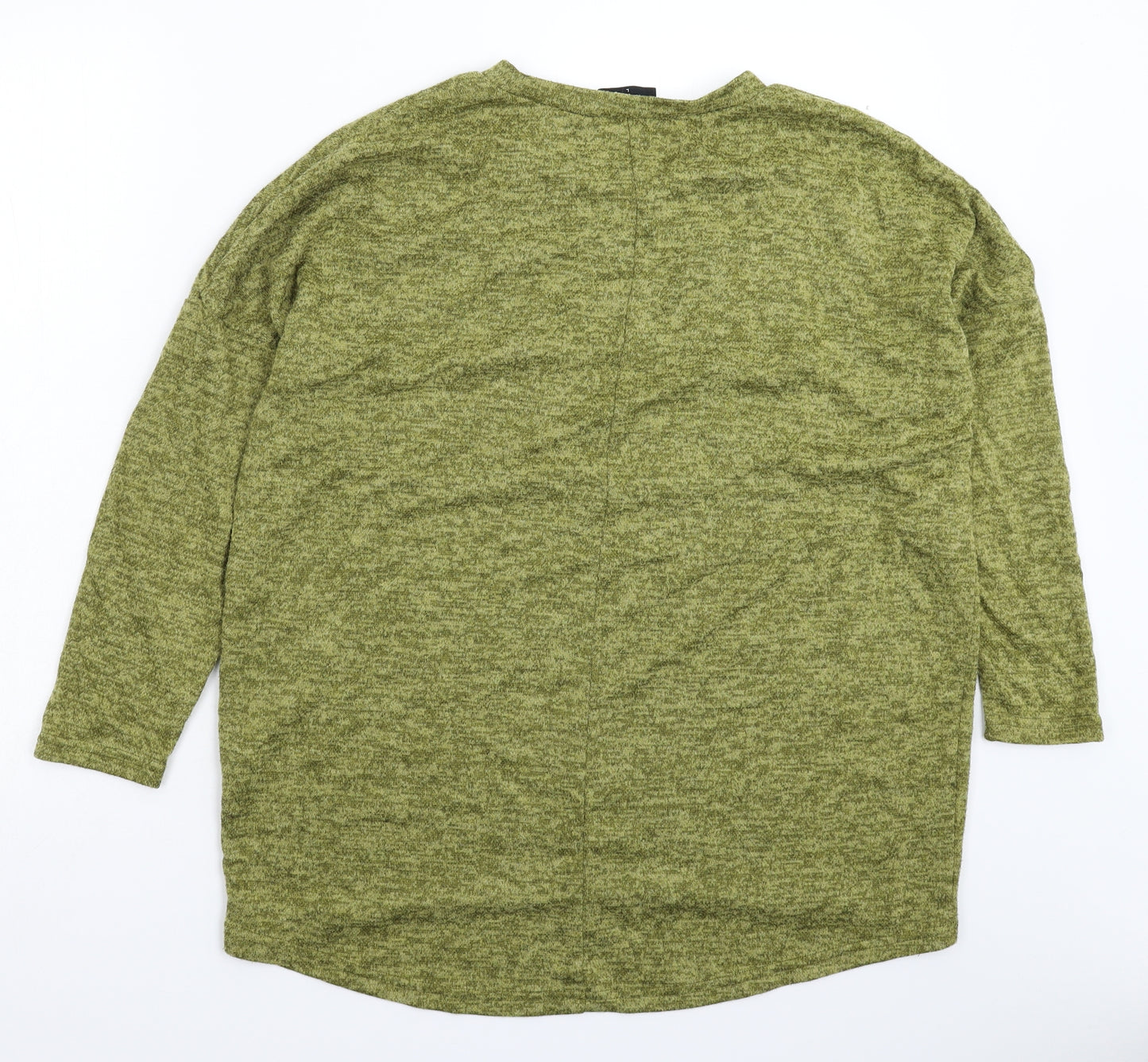 Klass Womens Green  Knit Pullover Jumper Size L