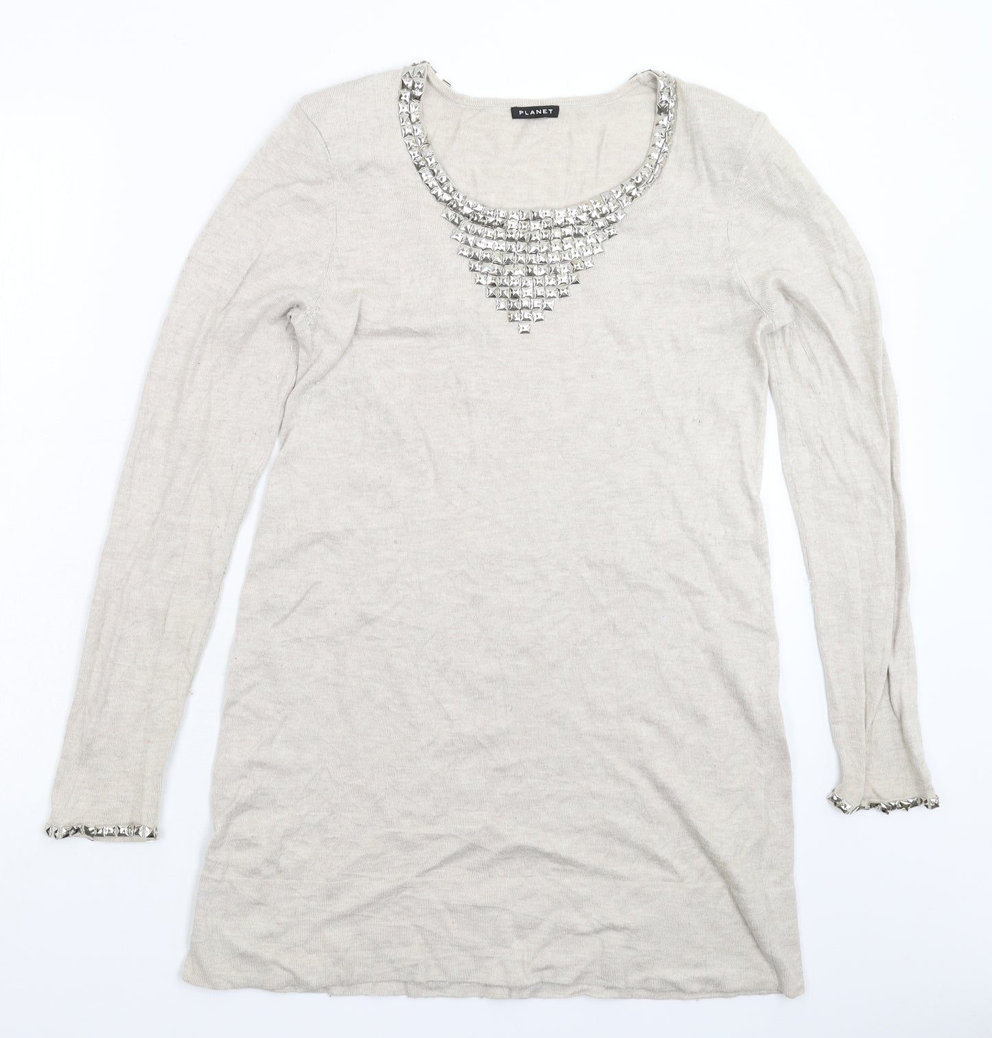 Planet Womens Grey  Knit Jumper Dress  Size M
