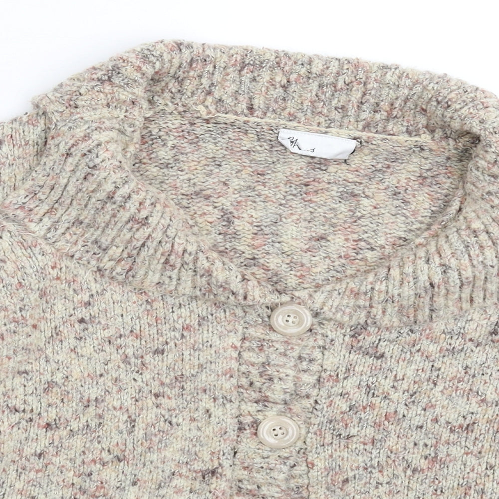 BHS Womens Grey  Knit Cardigan Jumper Size 18