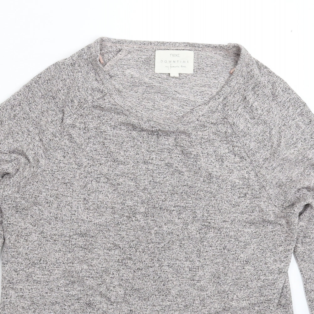 NEXT Womens Grey Solid  Top Pyjama Top Size 8