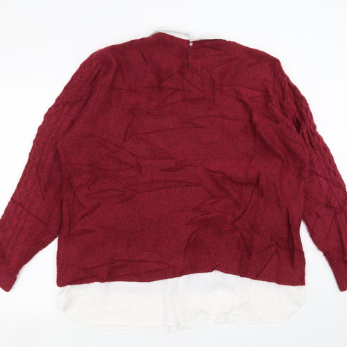 Primark Womens Purple  Knit Pullover Jumper Size XL