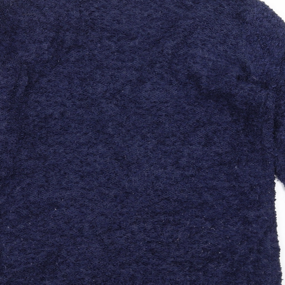 F&F Womens Blue  Knit Cardigan Jumper Size 10