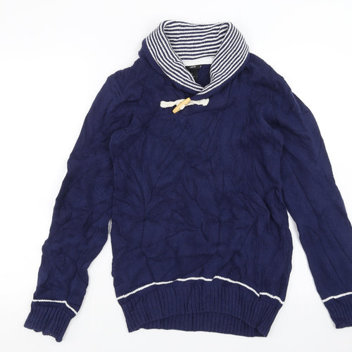H&M Mens Blue  Knit Pullover Jumper Size M