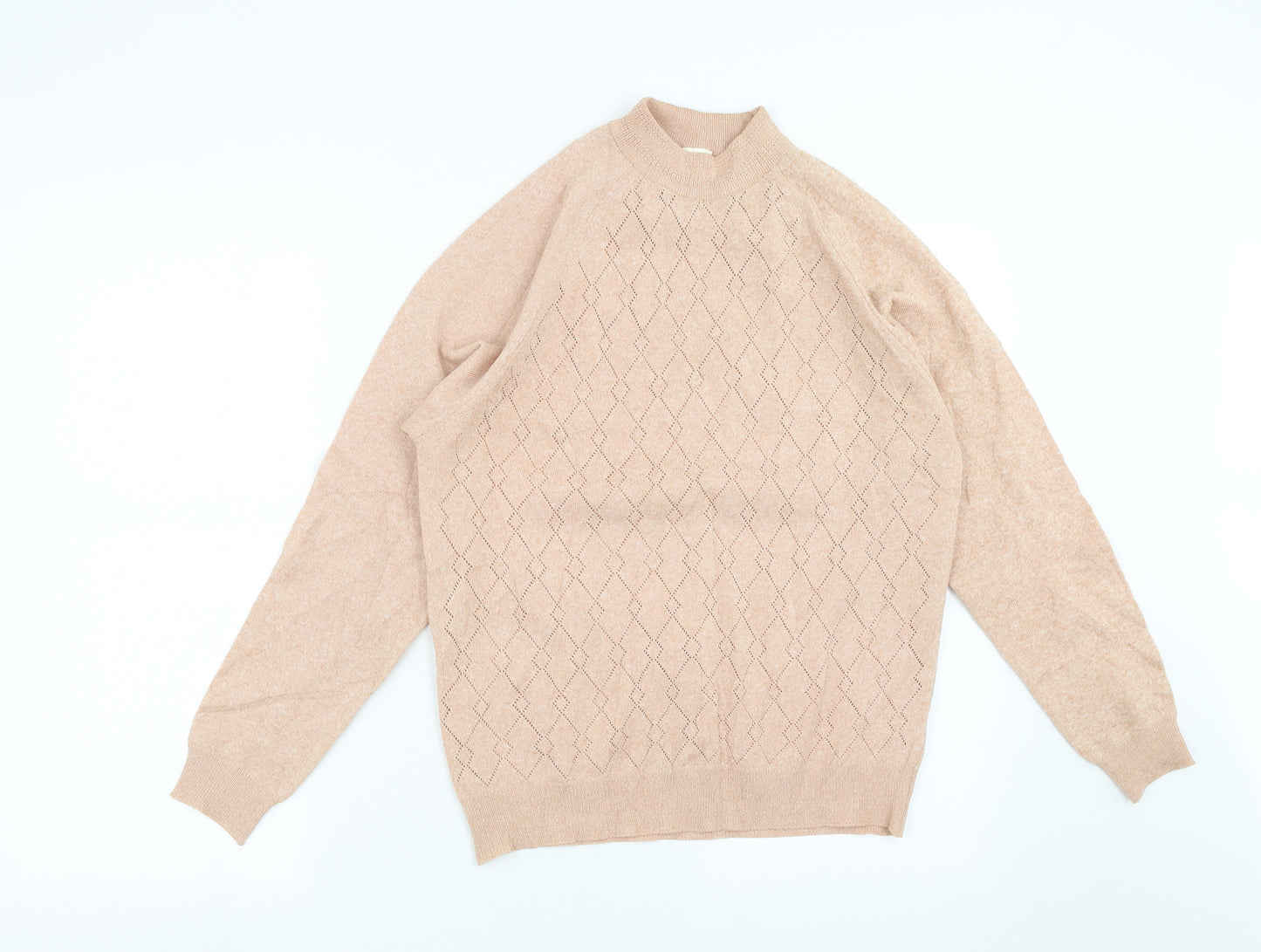 Littlewoods Womens Purple Geometric Knit Pullover Jumper Size 14