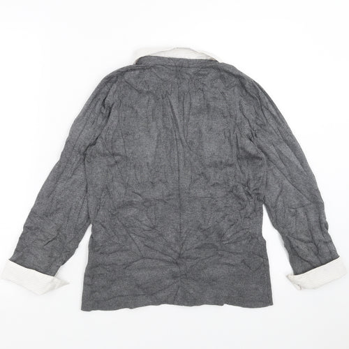 Linea Womens Grey  Knit Pullover Jumper Size S