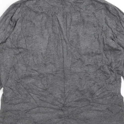 Linea Womens Grey  Knit Pullover Jumper Size S