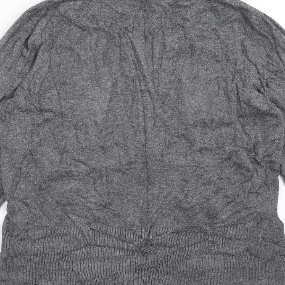 Linea Womens Grey  Knit Pullover Jumper Size S