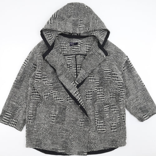 Marks and Spencer Womens Grey Geometric  Jacket  Size 14