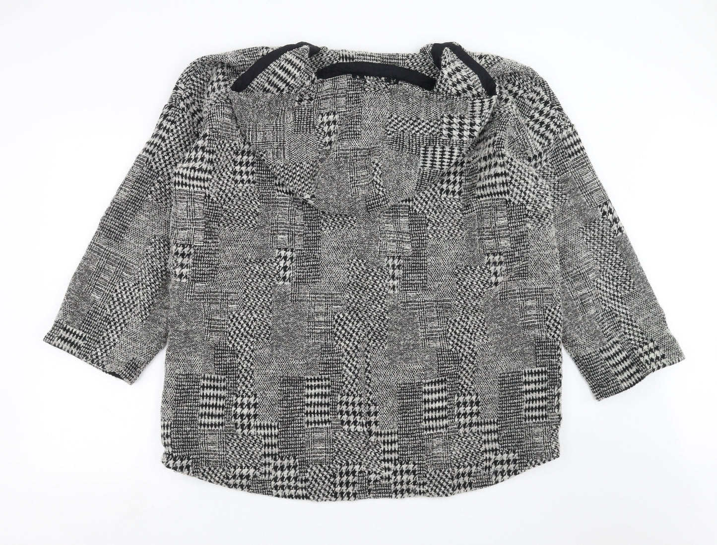Marks and Spencer Womens Grey Geometric  Jacket  Size 14