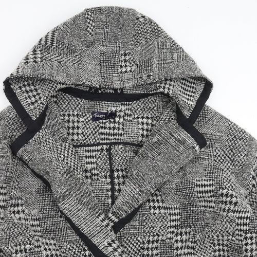 Marks and Spencer Womens Grey Geometric  Jacket  Size 14