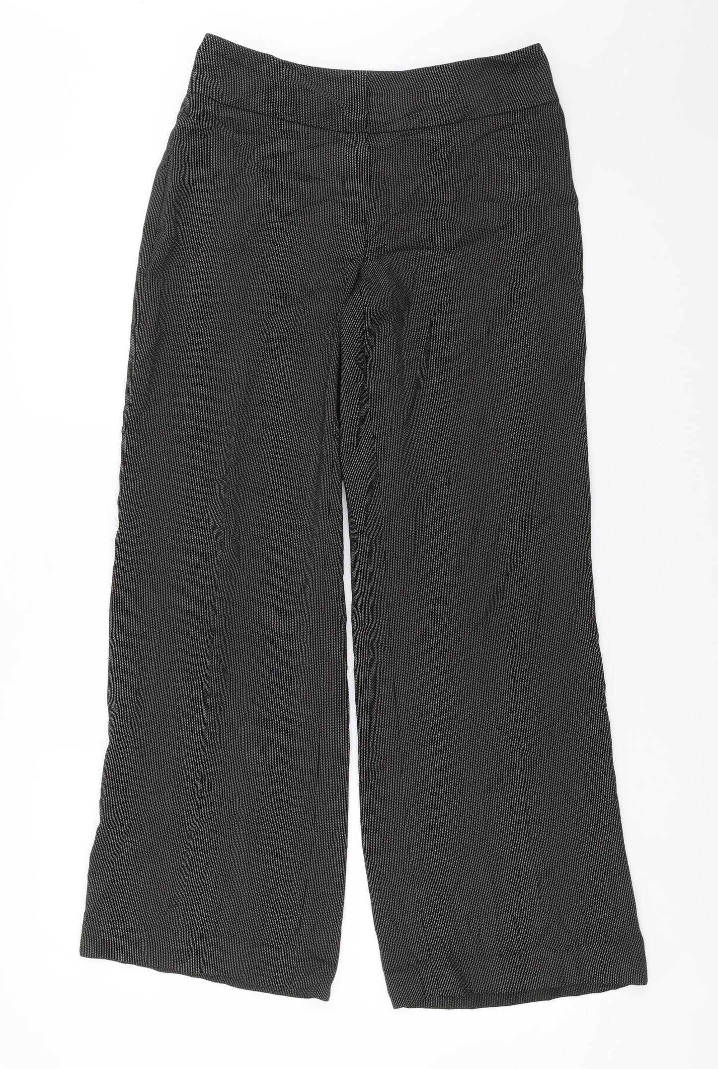 Debenhams Womens Grey Geometric  Trousers  Size 8 L29 in