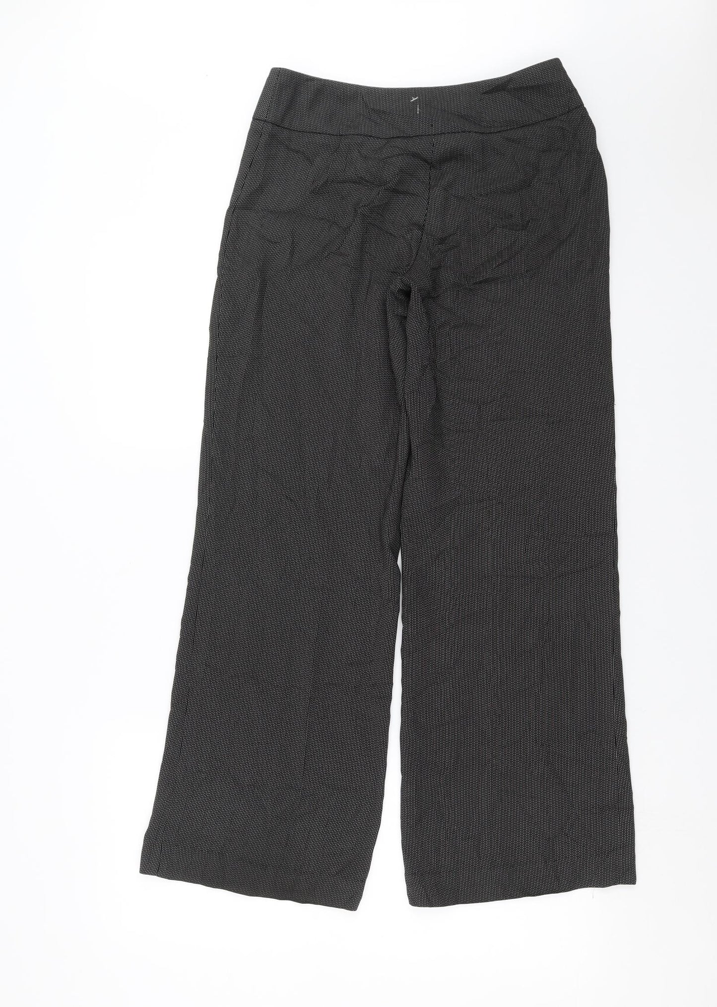 Debenhams Womens Grey Geometric  Trousers  Size 8 L29 in