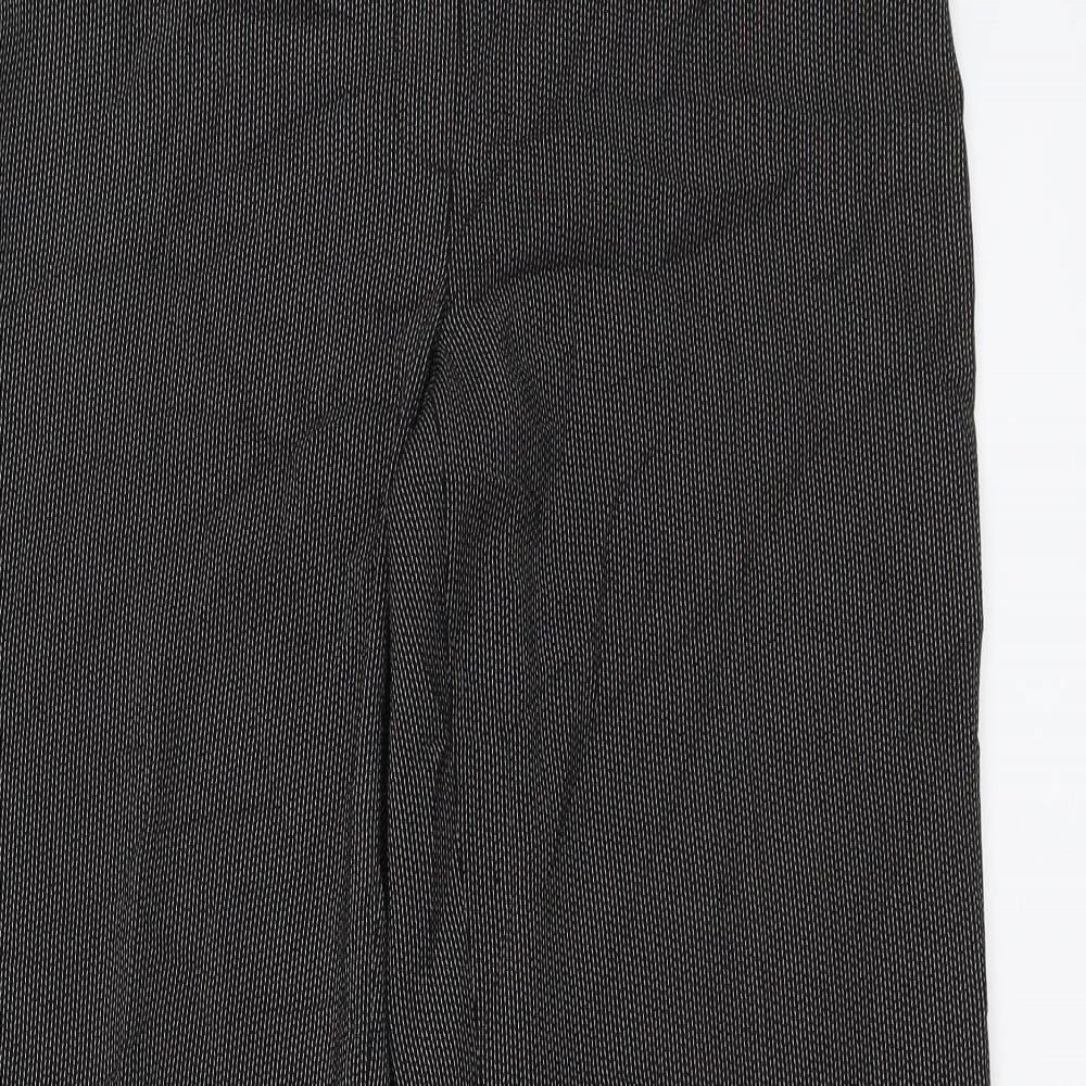 Debenhams Womens Grey Geometric  Trousers  Size 8 L29 in
