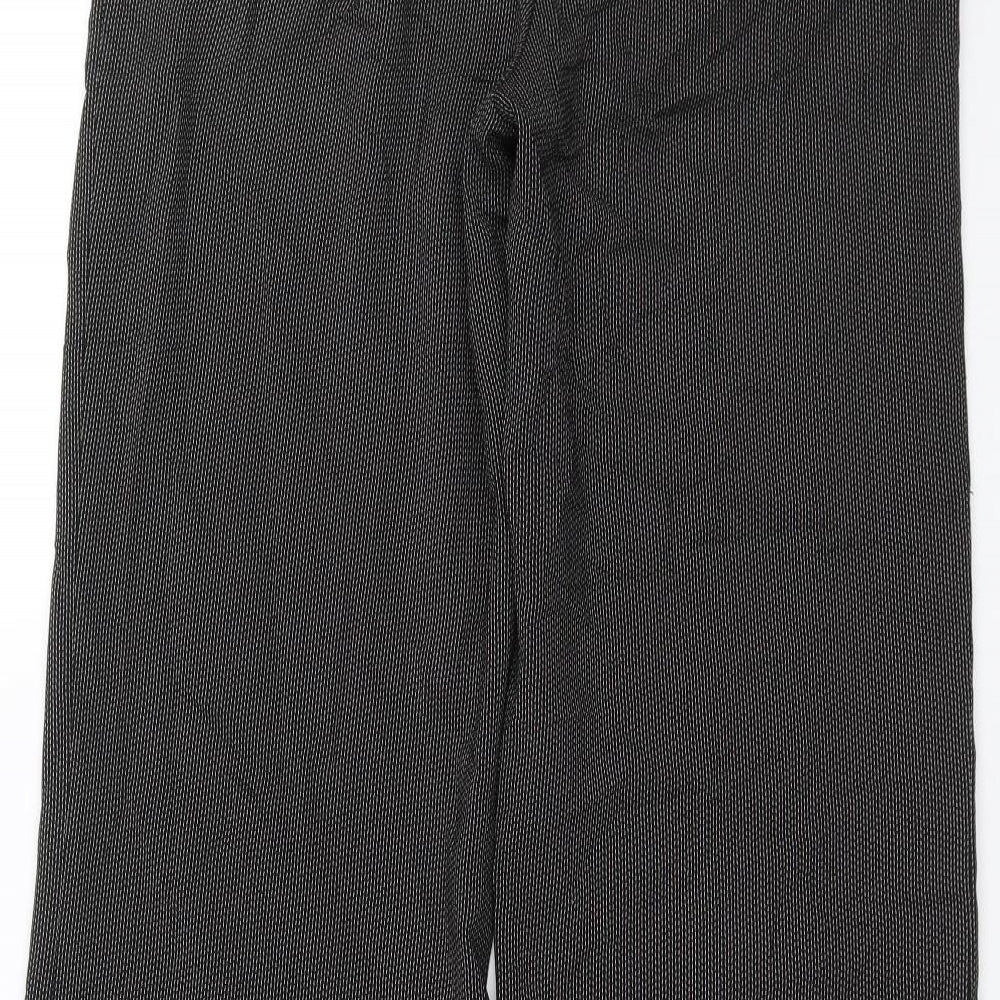 Debenhams Womens Grey Geometric  Trousers  Size 8 L29 in