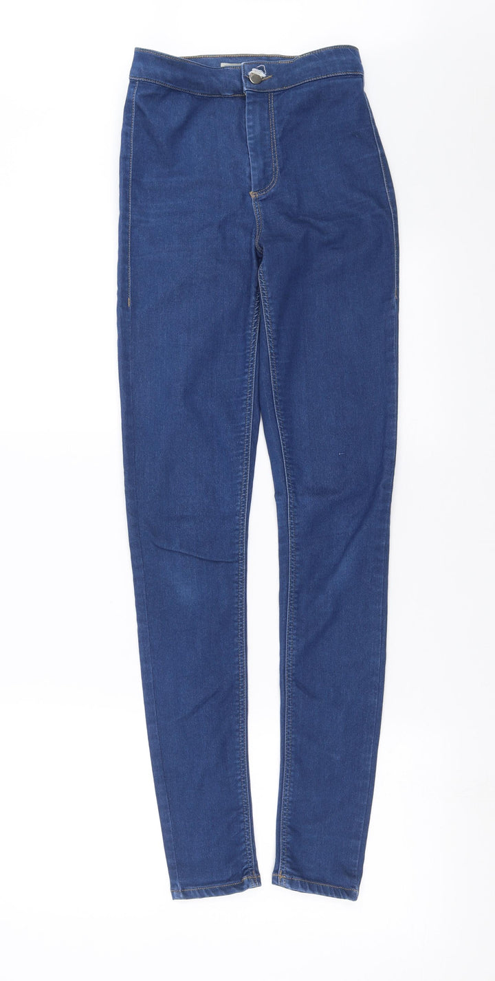 Topshop Womens Blue  Denim Skinny Jeans Size 24 in L30 in