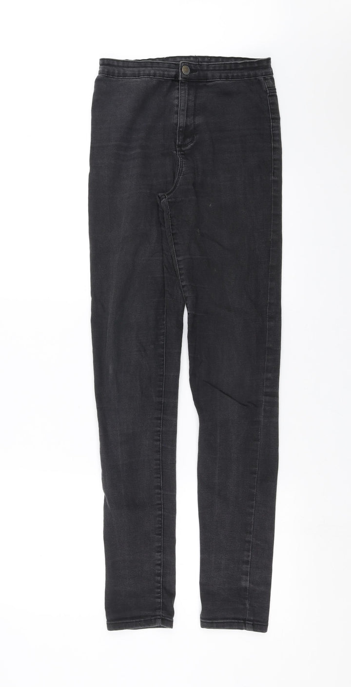 Preworn Womens Grey Denim Skinny Jeans Size 26 in L32 in