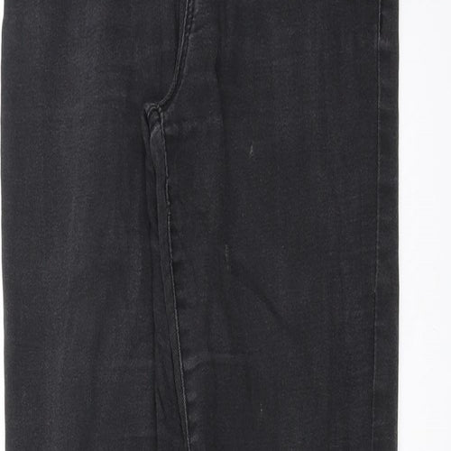 Preworn Womens Grey  Denim Skinny Jeans Size 26 in L32 in