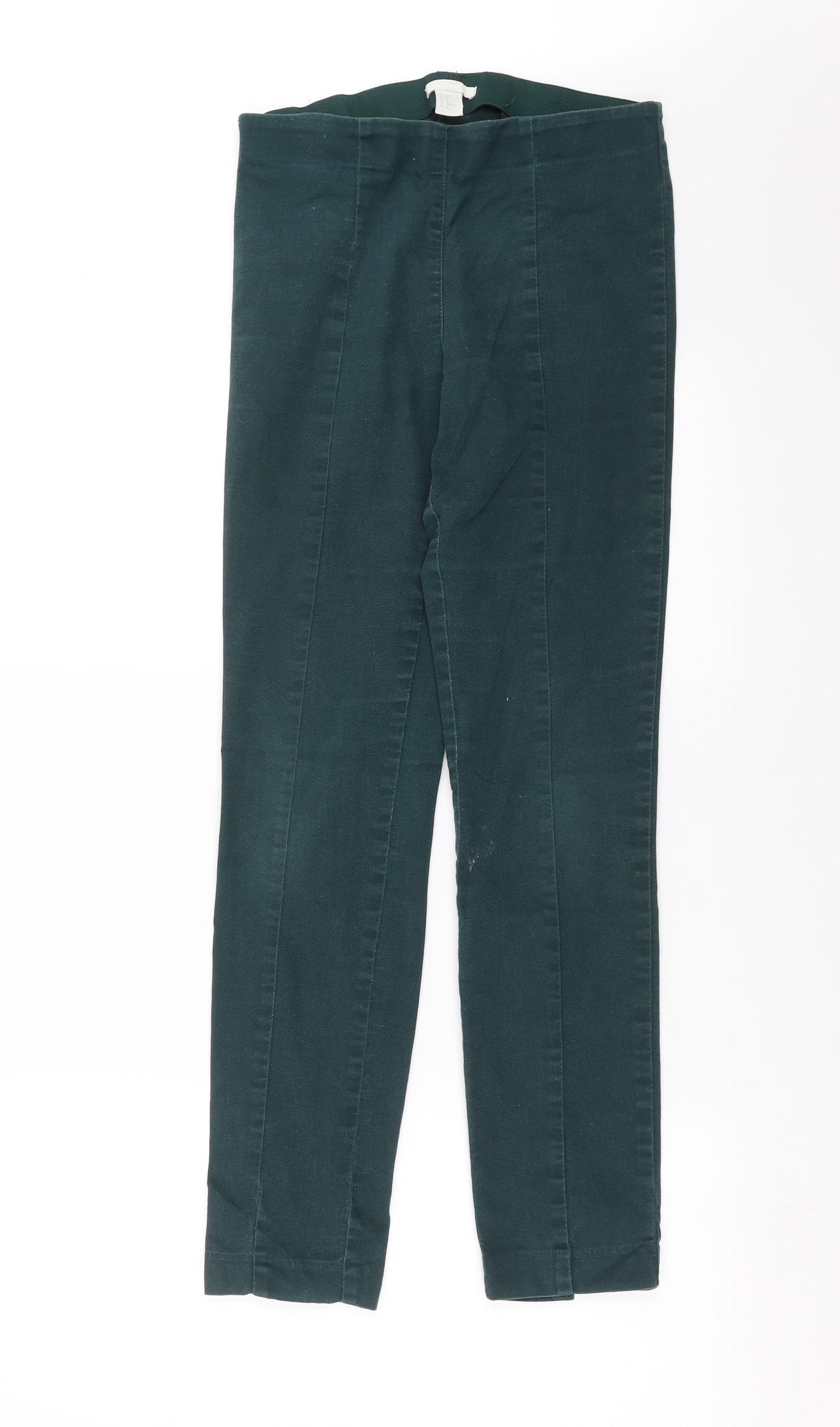 H&M Womens Green   Trousers  Size 10 L27 in