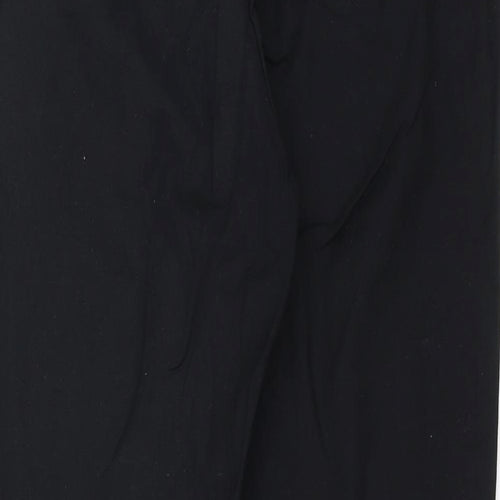 Marks and Spencer Womens Black   Cropped Trousers Size 14 L25 in