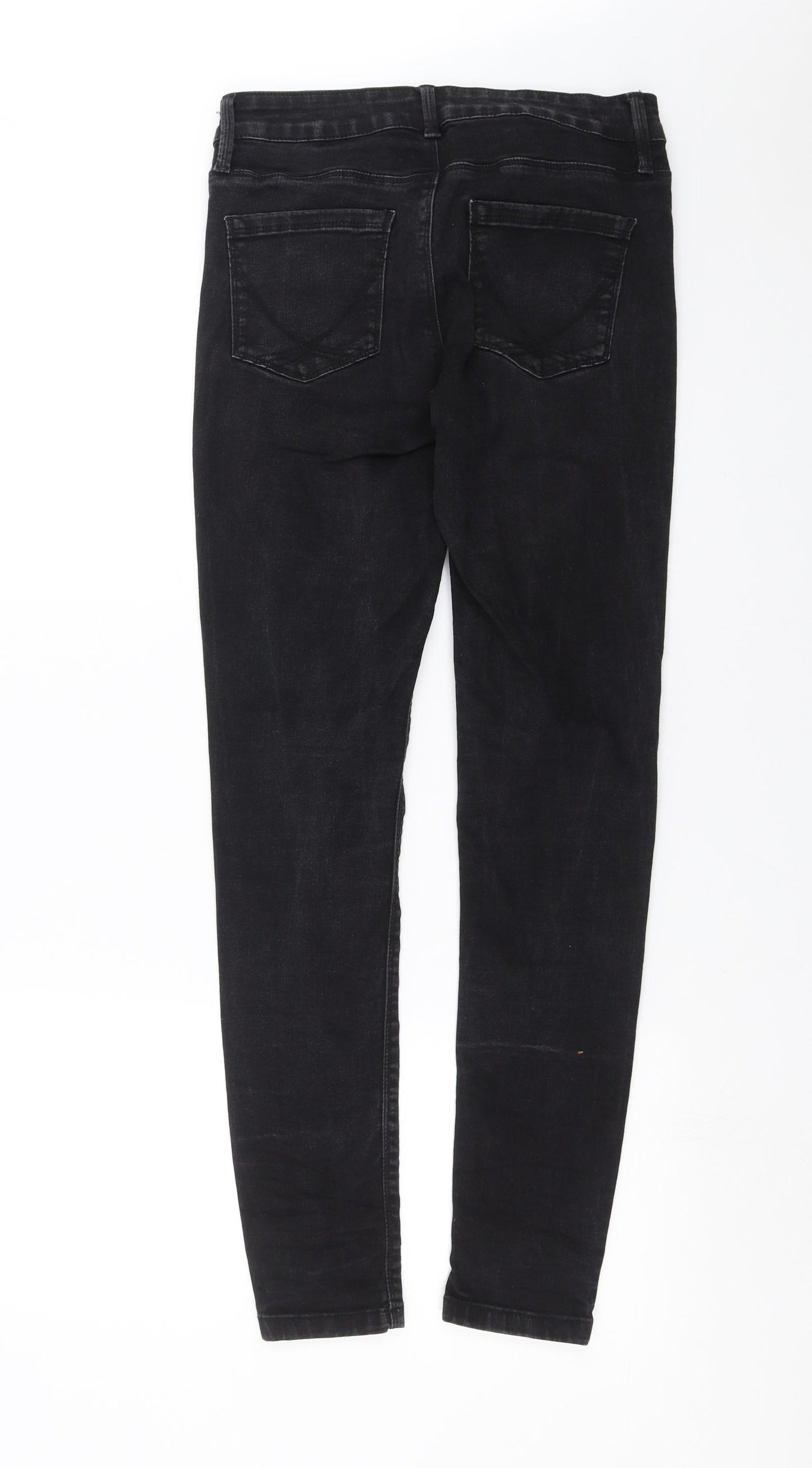 Oasis Womens Black  Denim Skinny Jeans Size 12 L29 in