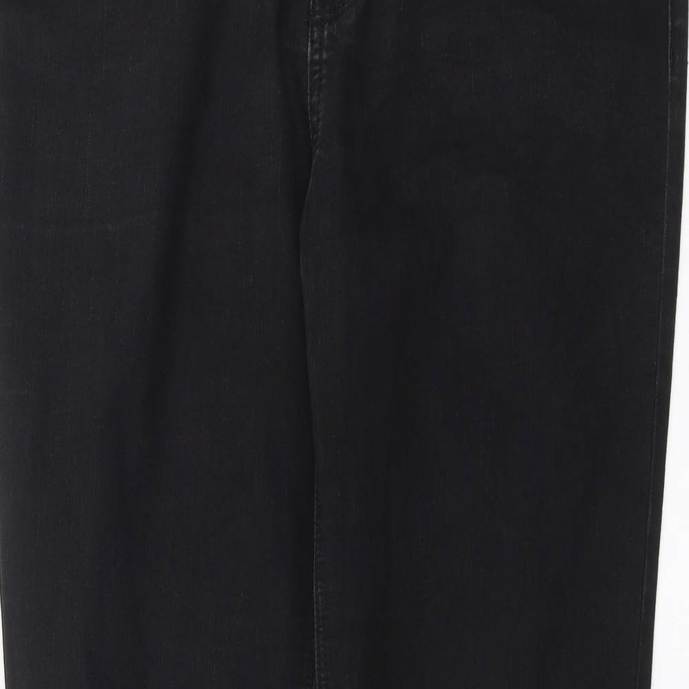 George Womens Black  Denim Skinny Jeans Size 16 L30 in