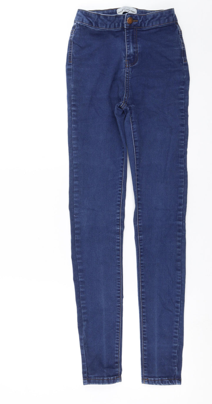 New Look Womens Blue  Denim Skinny Jeans Size 8 L29 in