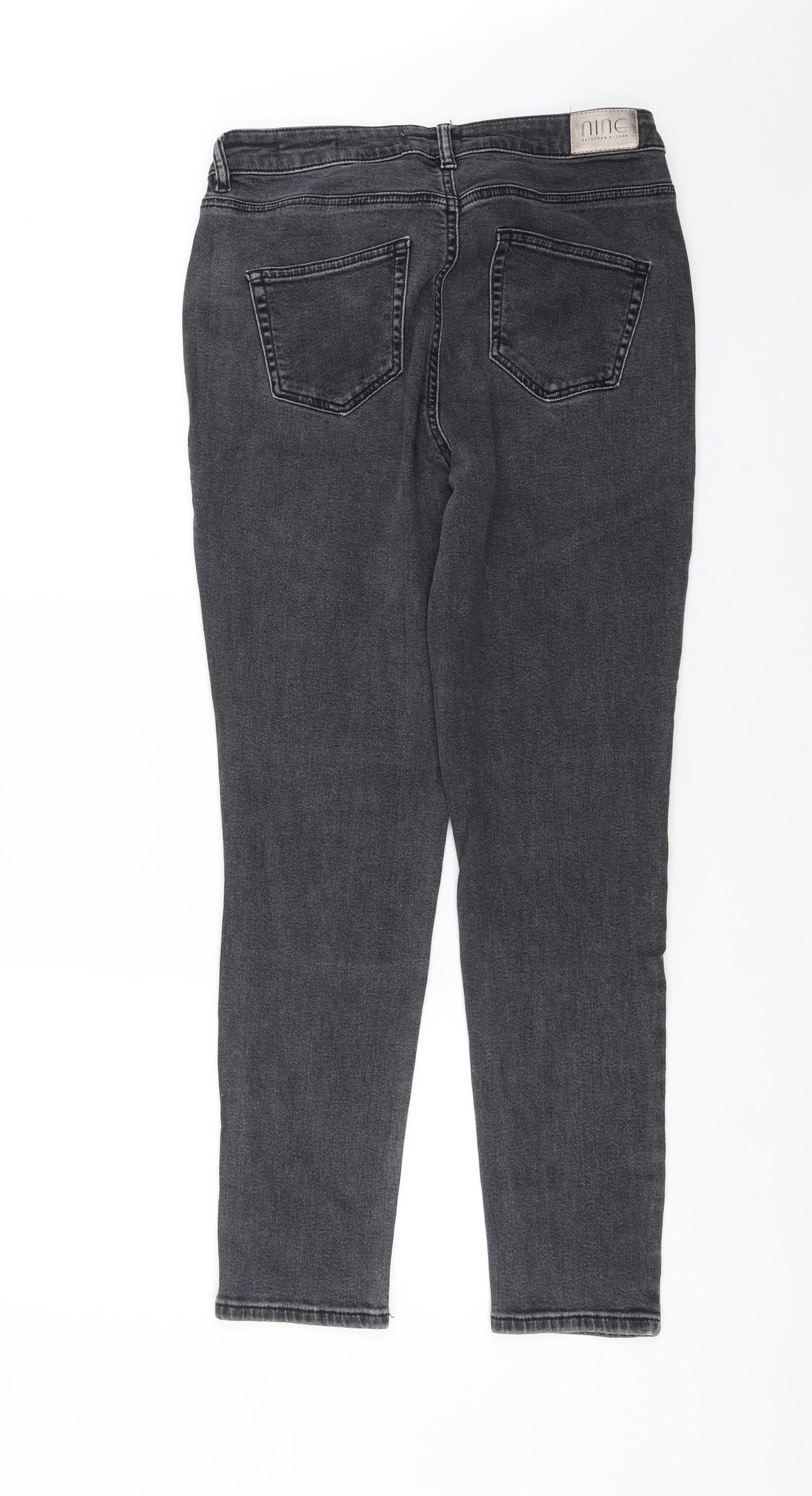 NINE Womens Green  Denim Skinny Jeans Size 14 L28 in