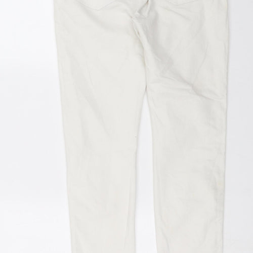 F&F Womens White  Denim Skinny Jeans Size 10 L30 in