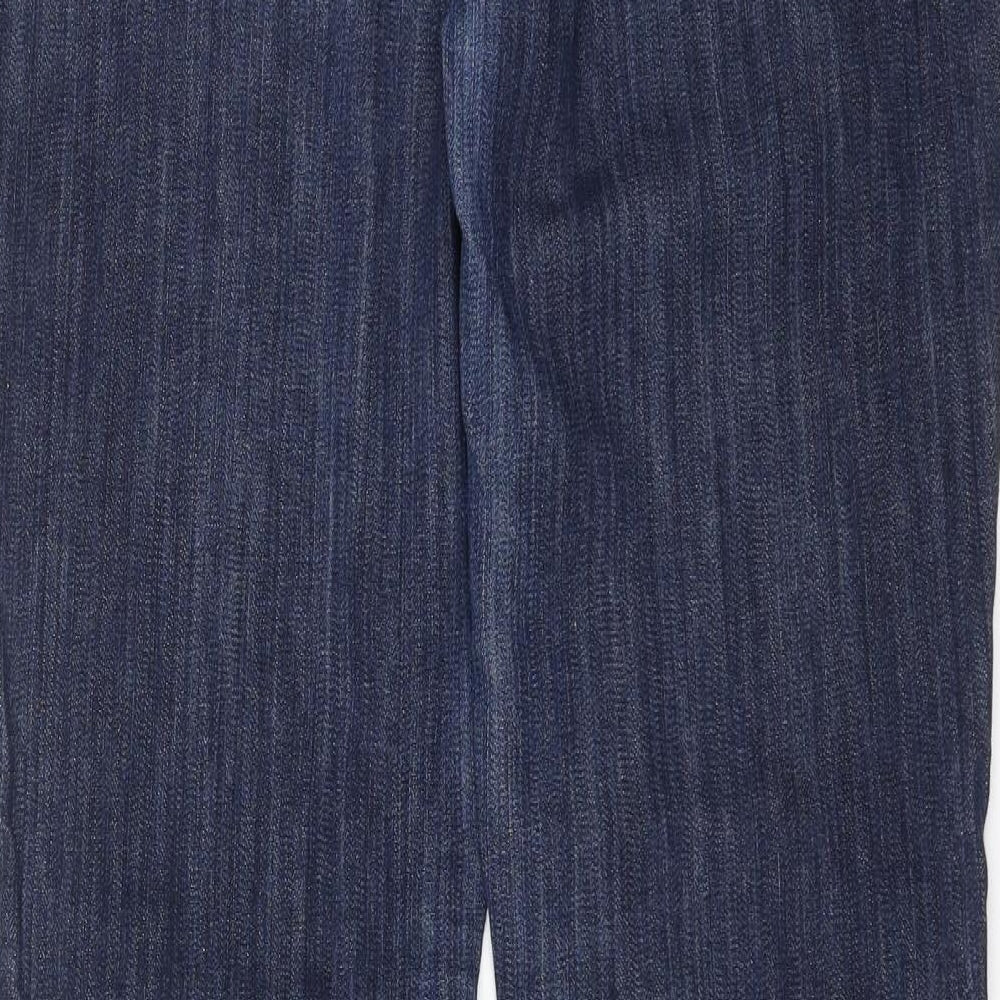 Wallis Womens Blue  Denim Straight Jeans Size 14 L30 in