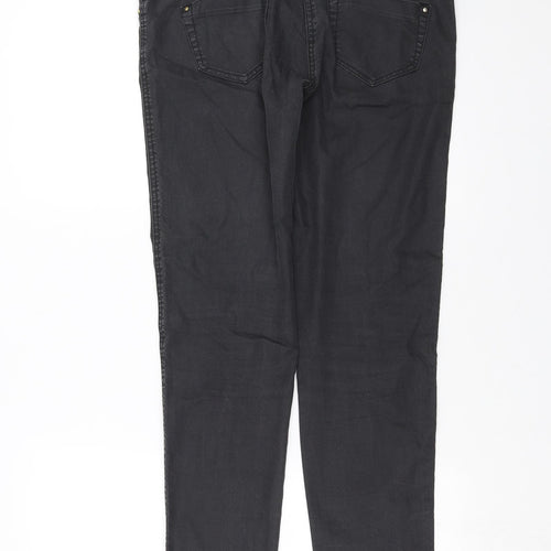 Internationale  Womens Grey  Denim Skinny Jeans Size 14 L29 in