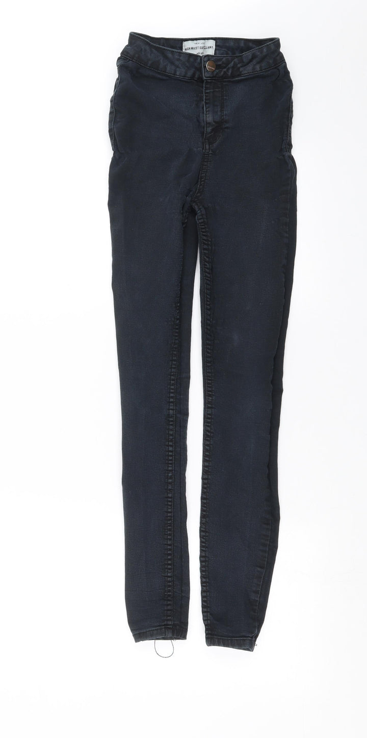 New Look Womens Blue Denim Skinny Jeans Size 6 L27 in