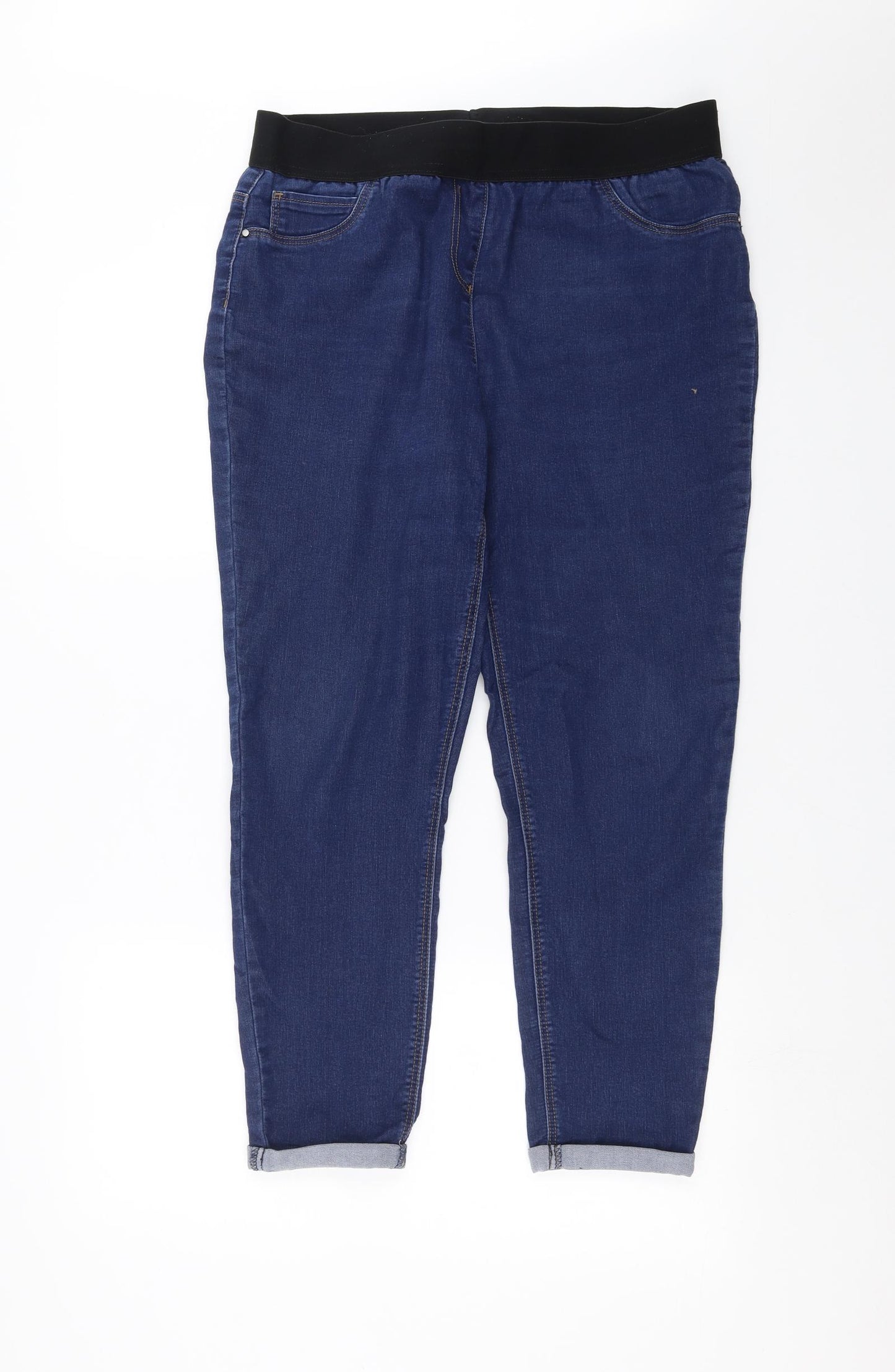 George Womens Blue  Denim Jegging Jeans Size 16 L25 in