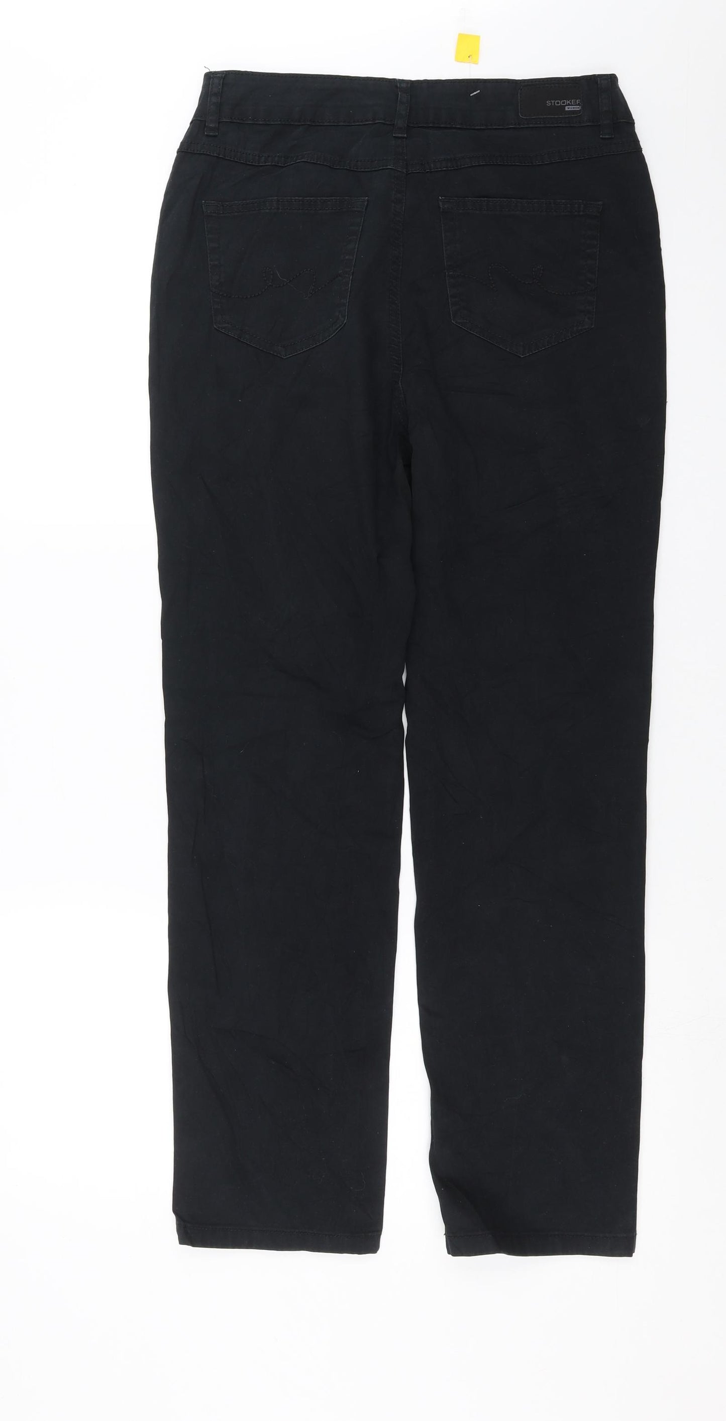 ZERMATT Mens Black   Chino Trousers Size 32 in L28 in
