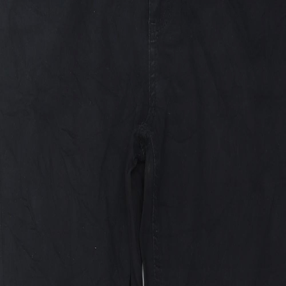 ZERMATT Mens Black   Chino Trousers Size 32 in L28 in