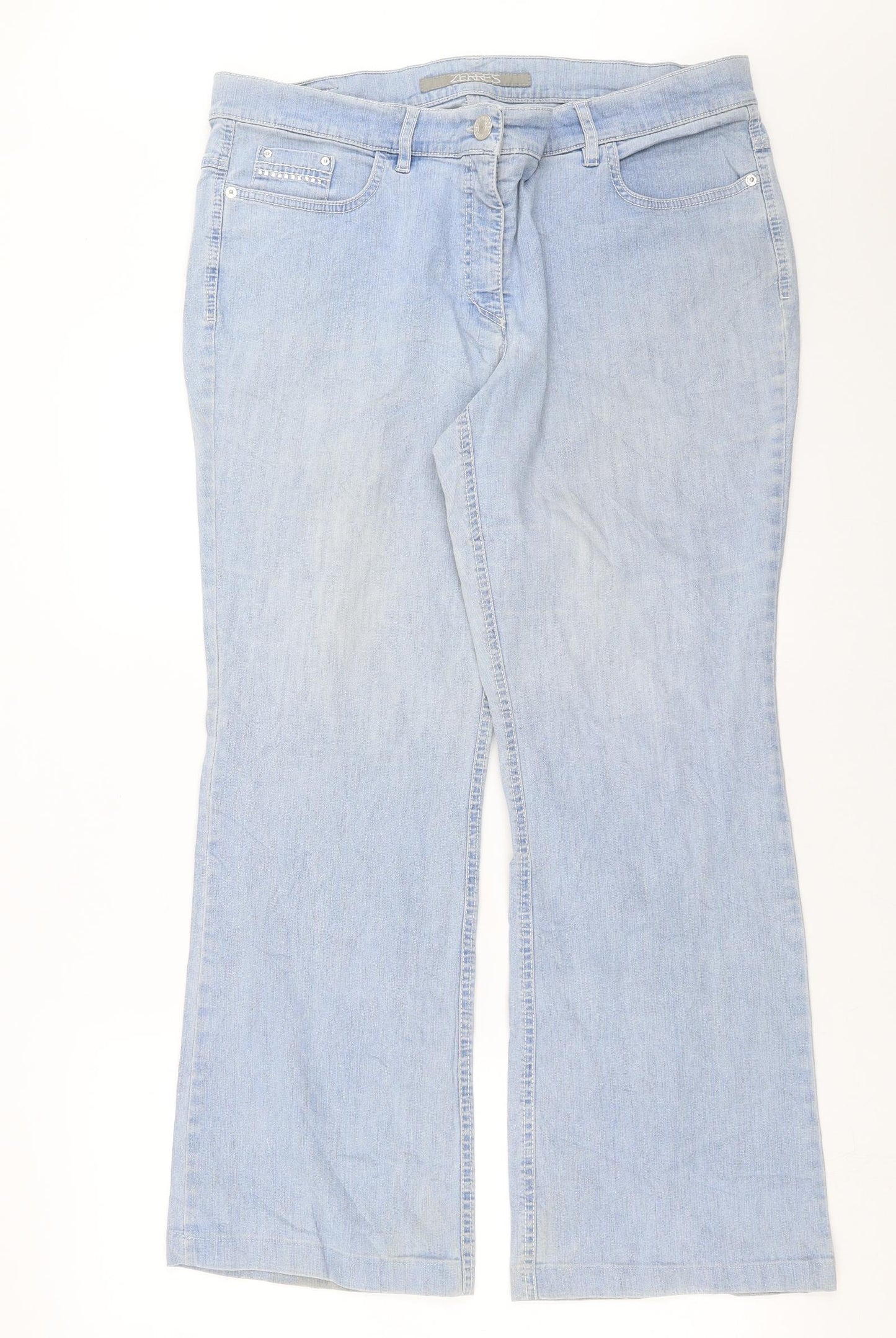 ZERRES Womens Blue  Denim Straight Jeans Size 20 L28 in