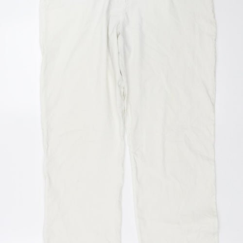 Niama Womens White   Trousers  Size 34 in L28 in