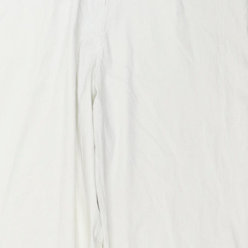 Niama Womens White   Trousers  Size 34 in L28 in