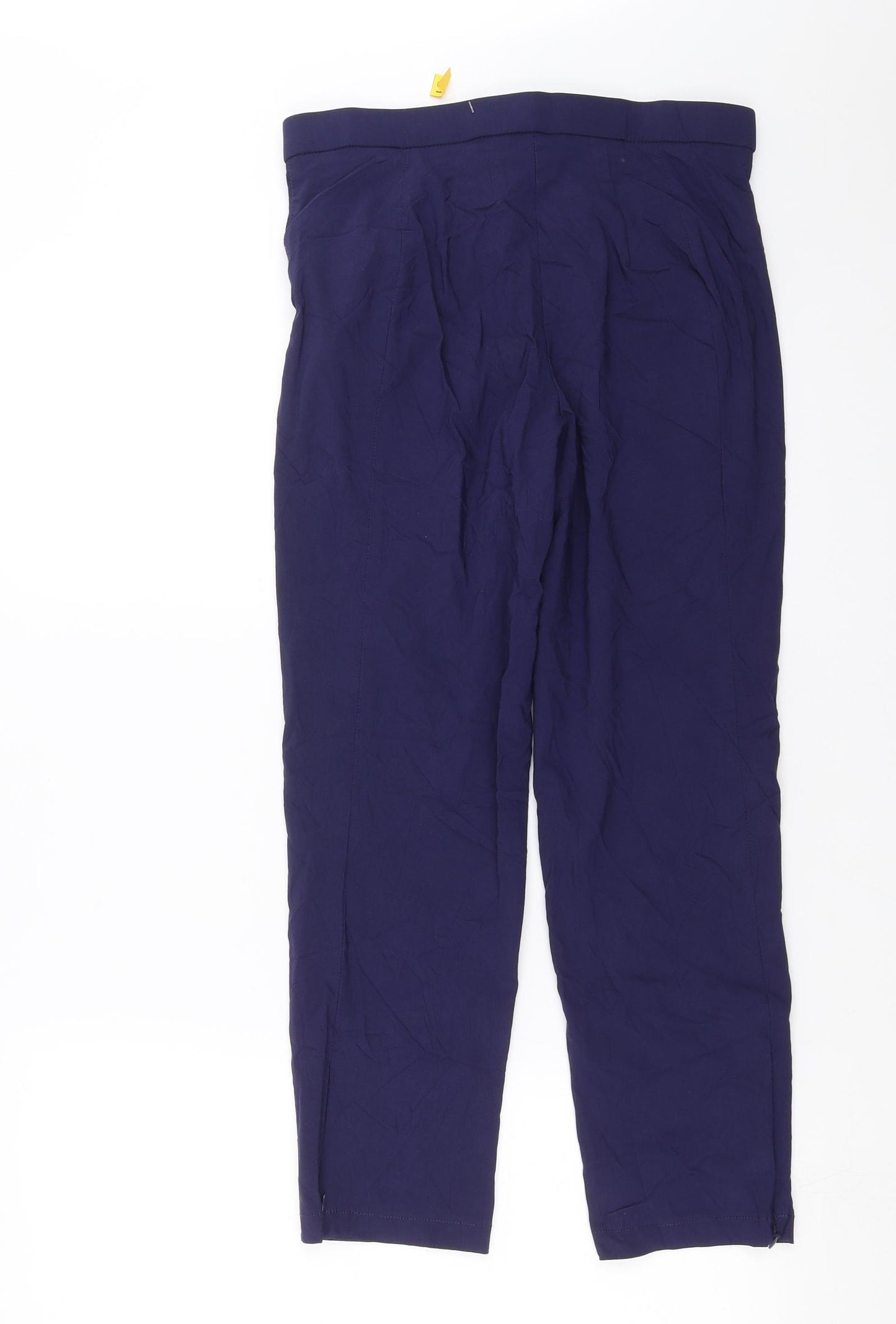 Helena Vera Womens Blue   Cropped Trousers Size 28 in L24 in