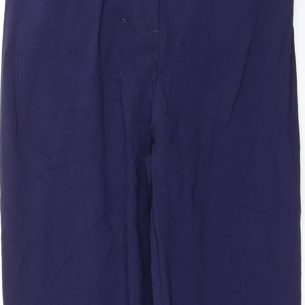 Helena Vera Womens Blue   Cropped Trousers Size 28 in L24 in