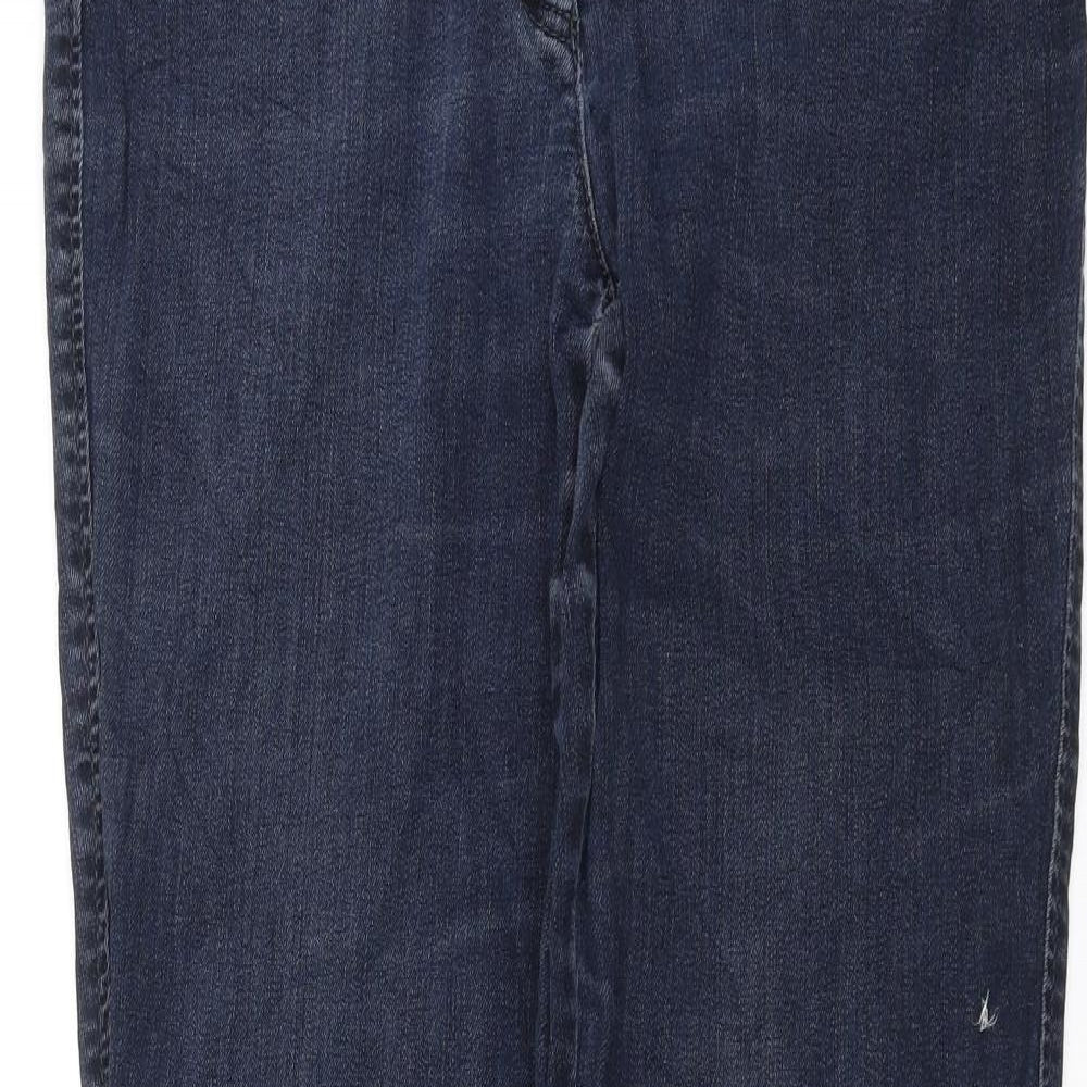 BRAX Womens Blue  Denim Straight Jeans Size 14 L34 in