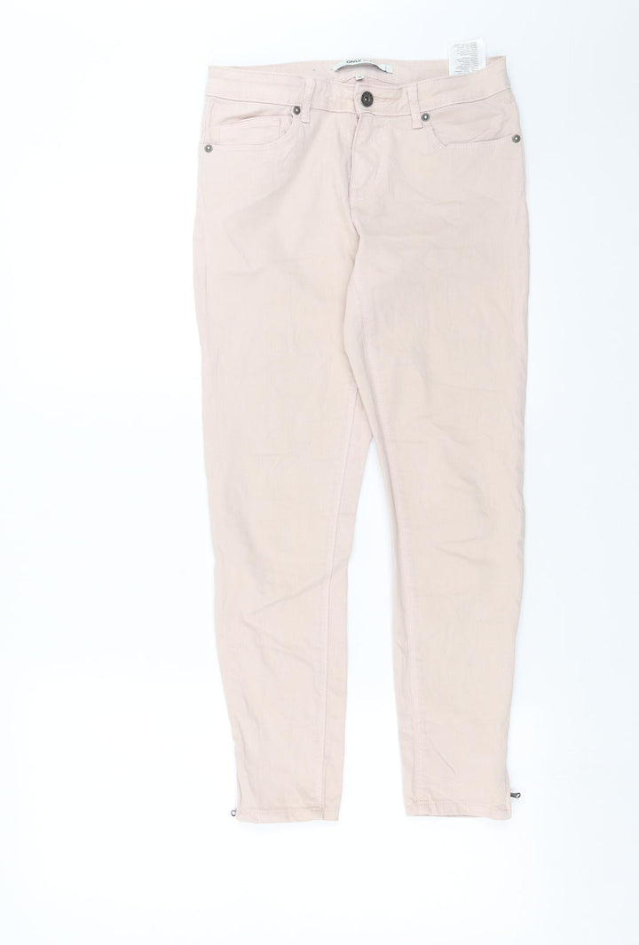 Be Only Womens Pink  Denim Skinny Jeans Size 8 L25 in