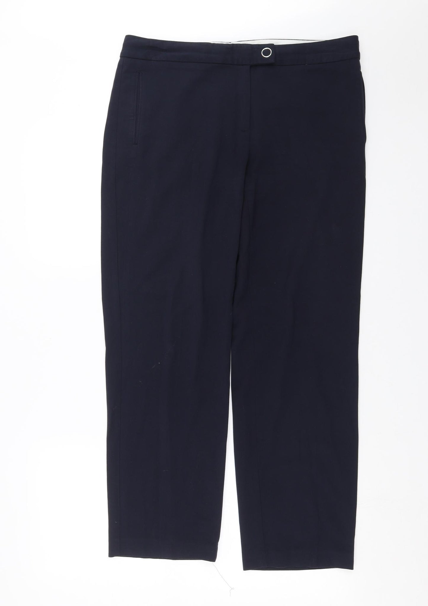 Marks and Spencer Womens Blue   Trousers  Size 14 L28 in - short Leg