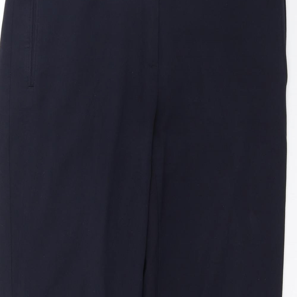 Marks and Spencer Womens Blue   Trousers  Size 14 L28 in - short Leg