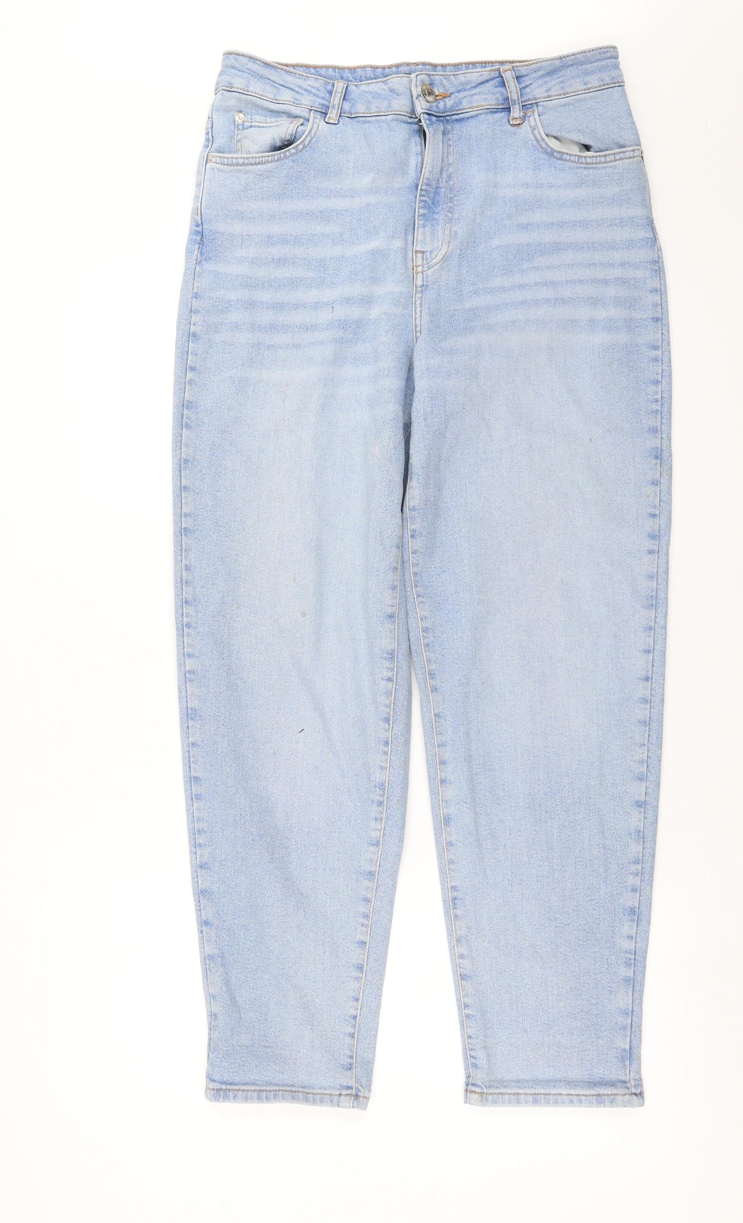 George Womens Blue  Denim Mom Jeans Size 14 L28 in