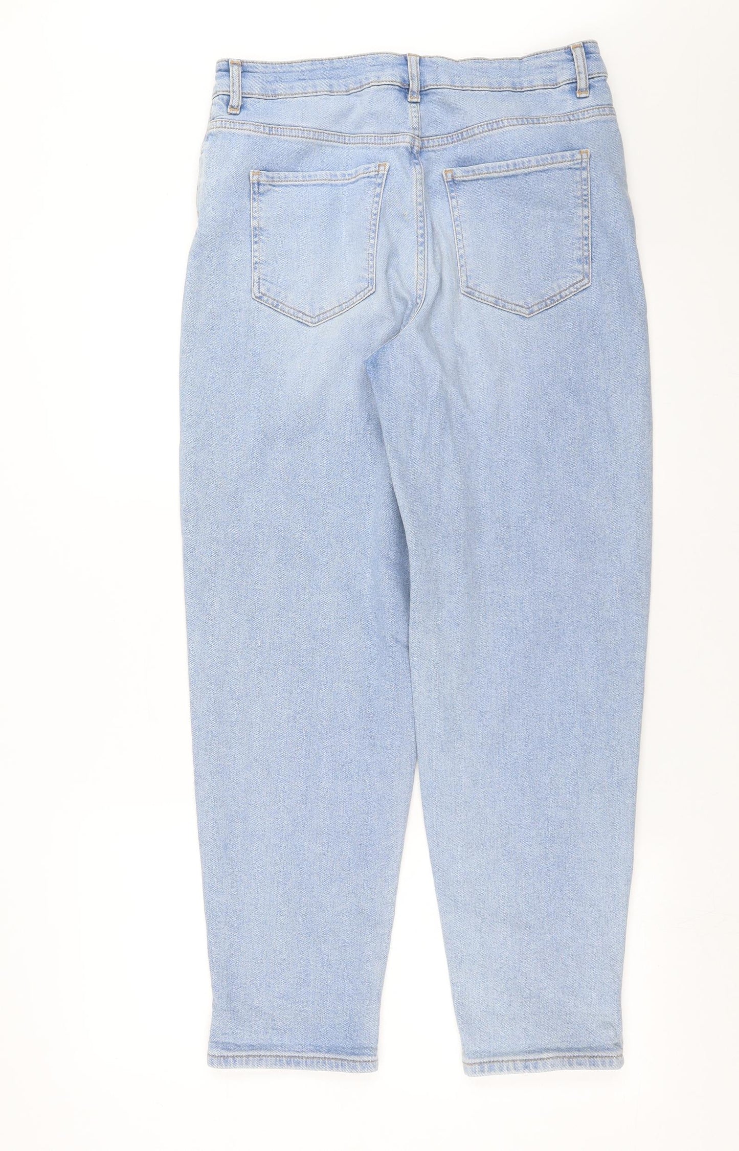 George Womens Blue  Denim Mom Jeans Size 14 L28 in