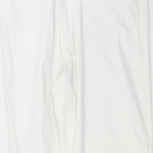 Preworn Womens White  Denim Skinny Jeans Size 38 in L27 in