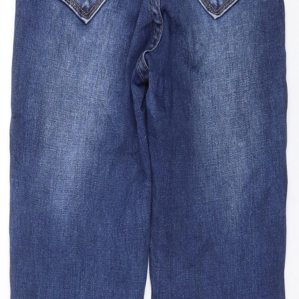 Laulia Womens Blue  Denim Skinny Jeans Size 6 L27 in - Distressed hem